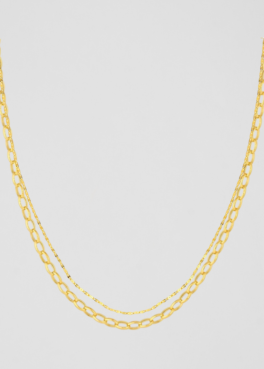 Cadena Mitad Eslaboncitos Mitad Forzentina Ideal Para Añadir Muchos Charms