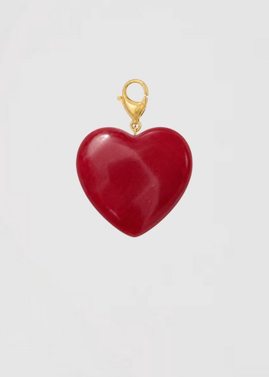 Charm Corazón Espectáculo Granate
