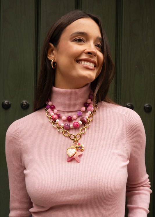 Collar Con Eslabón Clásico Que Luce Que Te Mueres