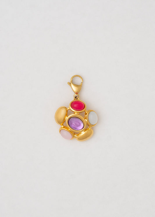 Charm Botón Vintage Rosa Lila Y Blanco Son Colores Que Siempre Quedan Bien Juntos