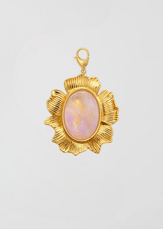 Charm Medalla Tonos Malva