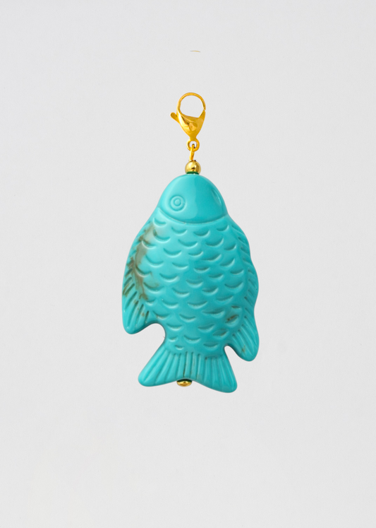 Charm Pez Favorito De La Boss Turquesa