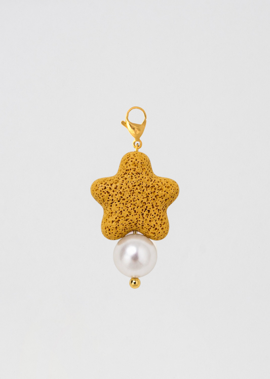 Charm Barra Perla Mostaza Estrella