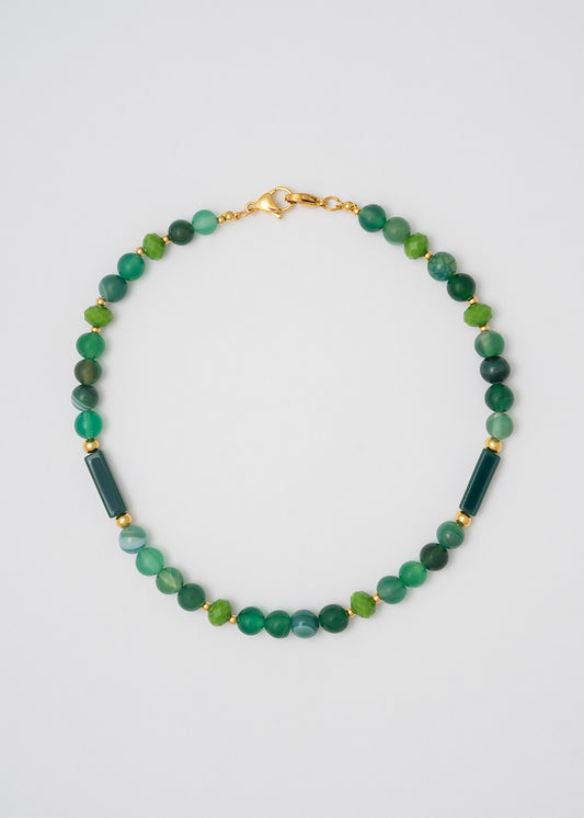 Collar Fino Verde Piedra Natural