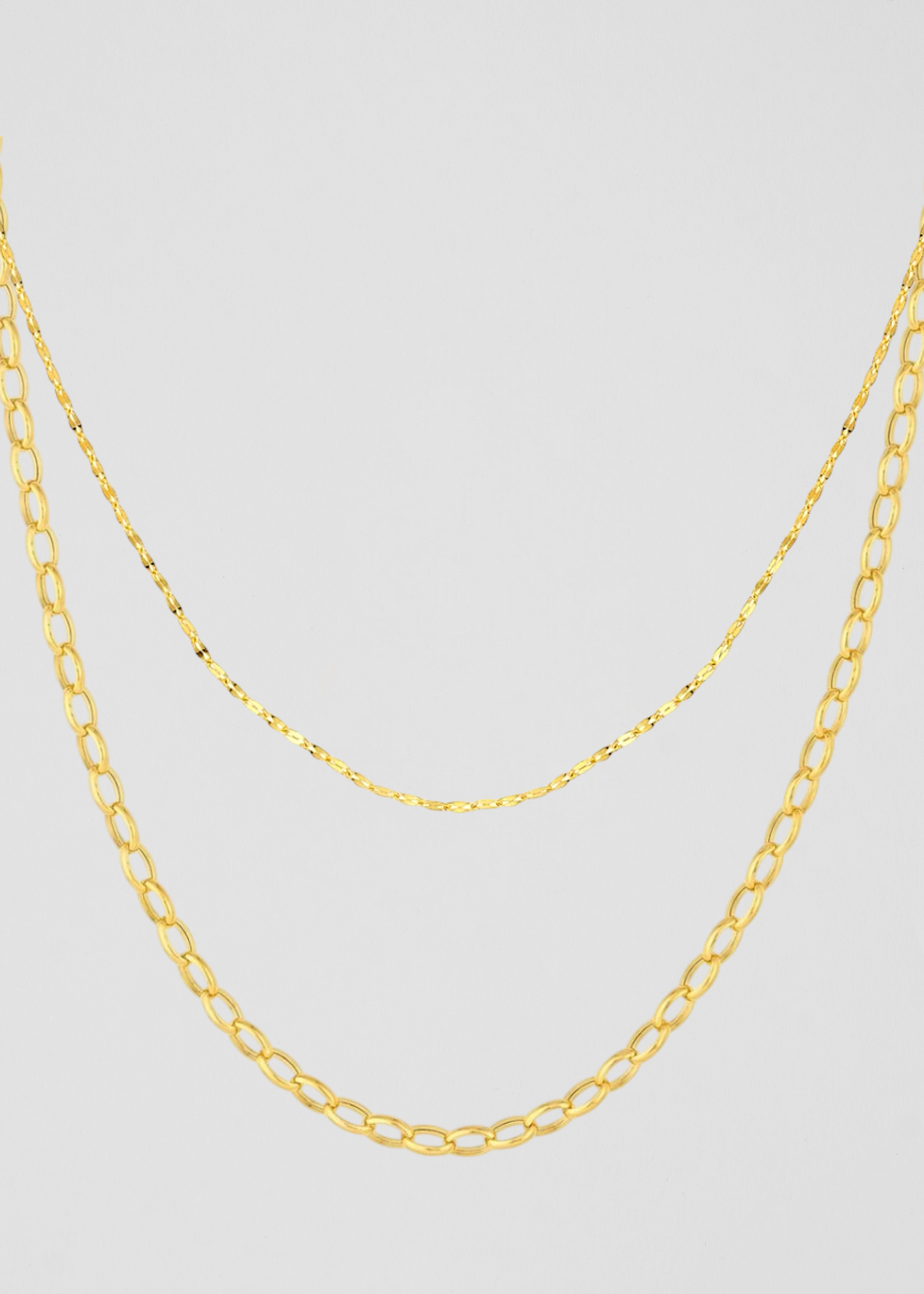 Cadena Mitad Eslaboncitos Mitad Forzentina Ideal Para Añadir Muchos Charms