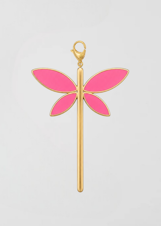 Charm Libélula Rosa