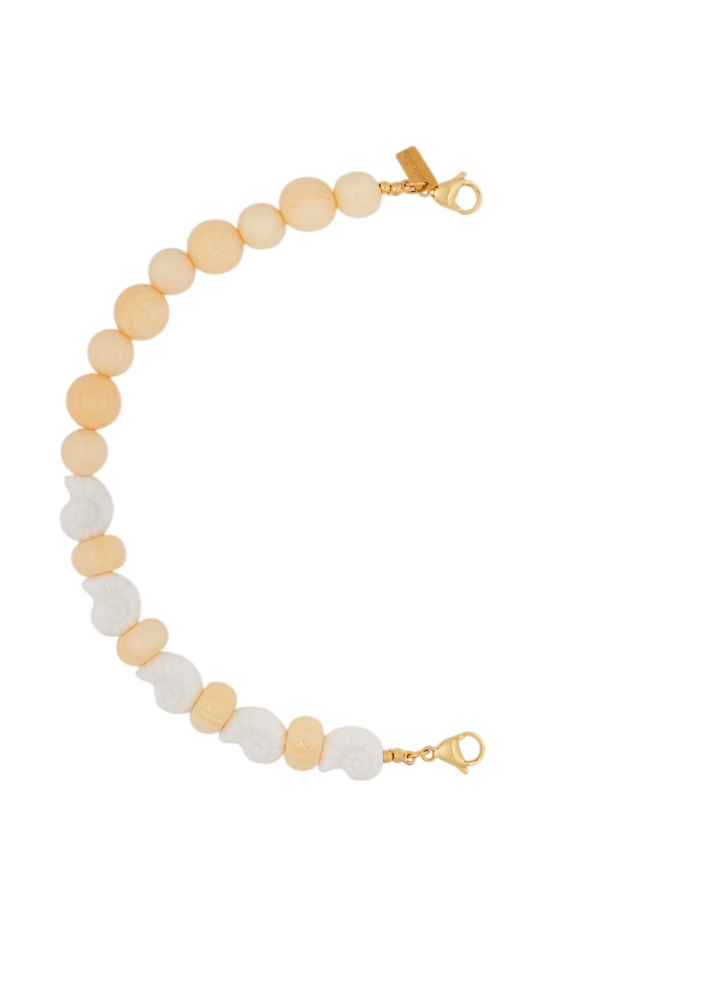 Mitad Cadena Shell Blanca