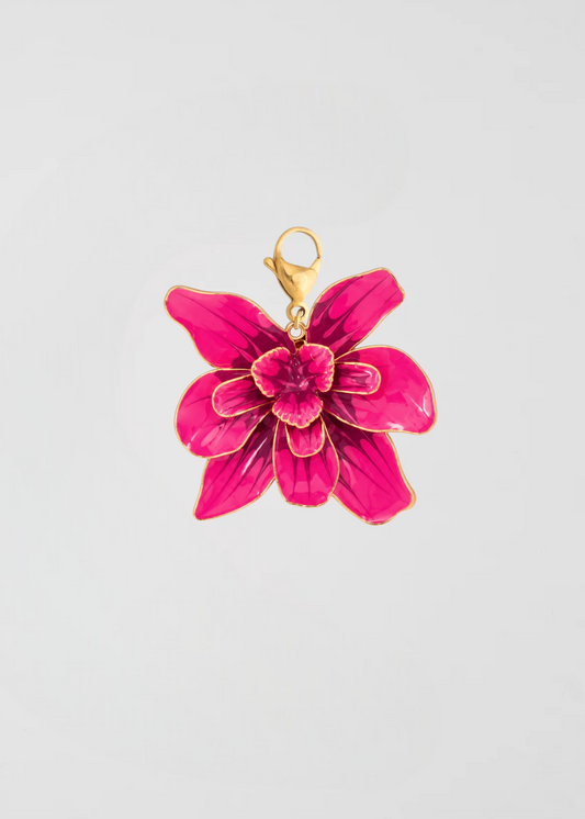 Charm Flor Única Rosa Imponente