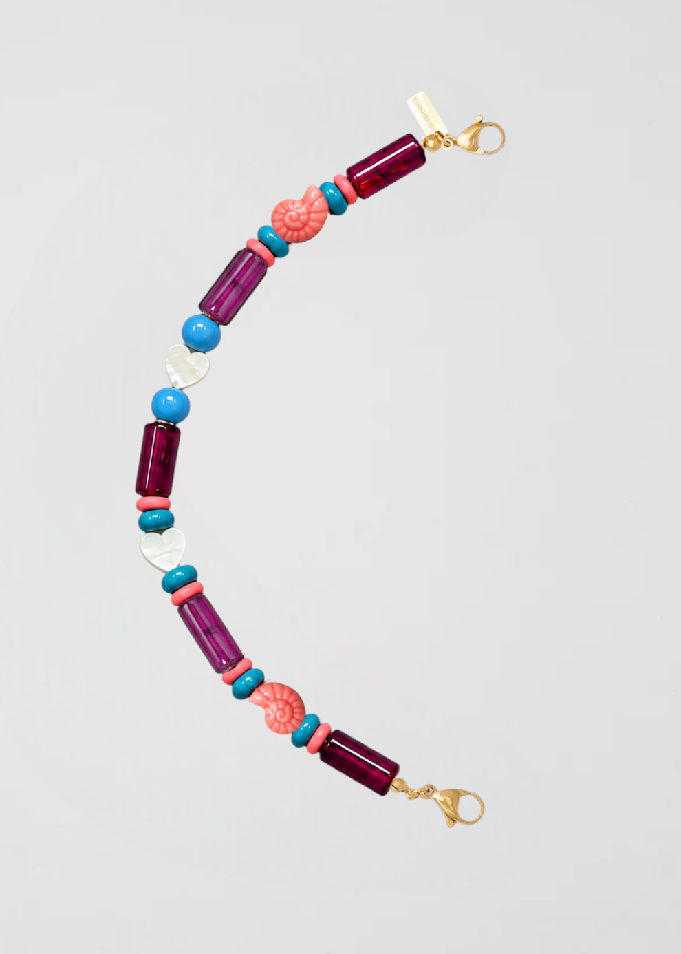 Mitad Cadena Morada Con Ese Coral