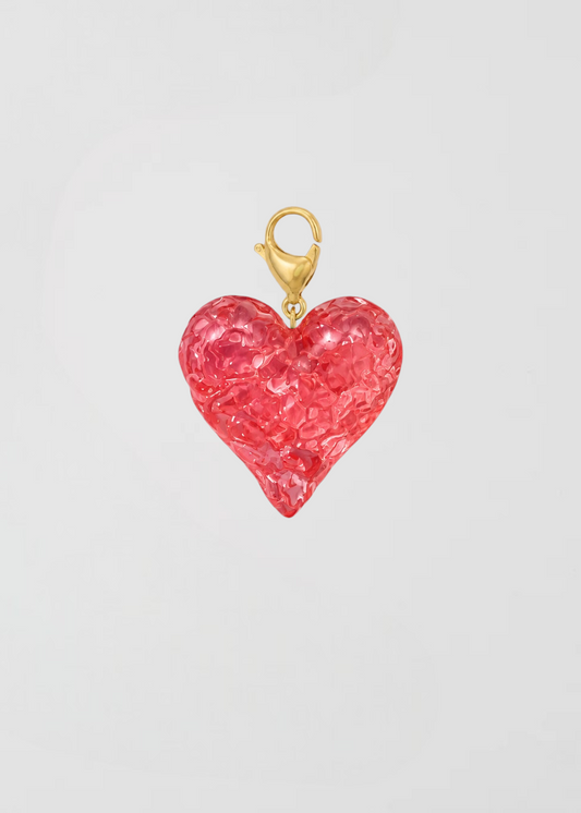 Charm Corazón Imperfecto Rojo