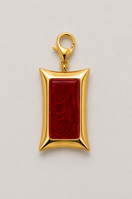 Charm Especial Y Diferente Vintage Rojo Passion