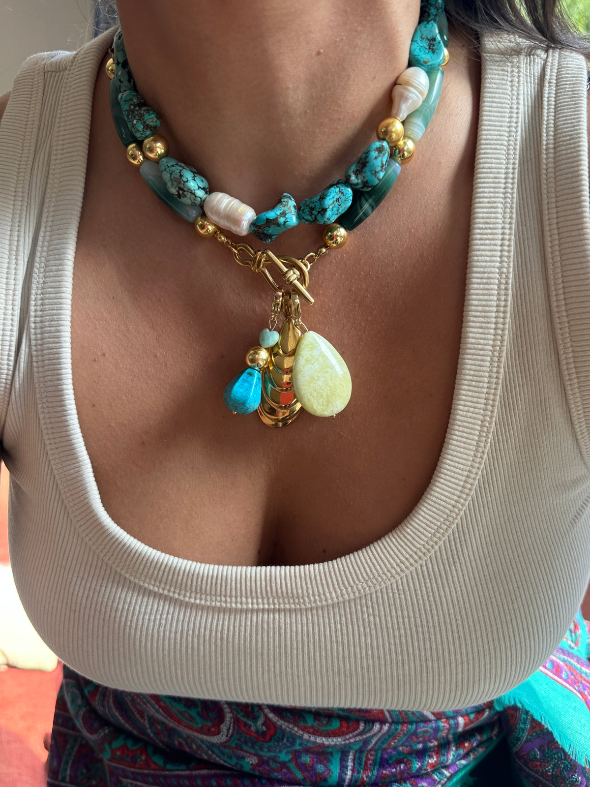 Collar Agatas Especiales De La Boss Edición Limitada