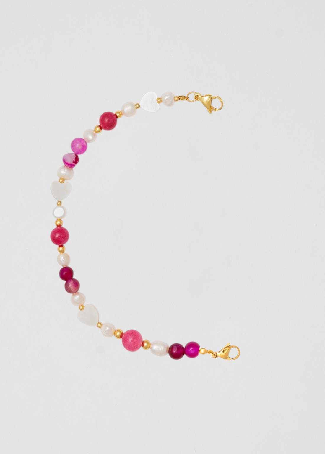 Pink Rainbow Pearl Chain