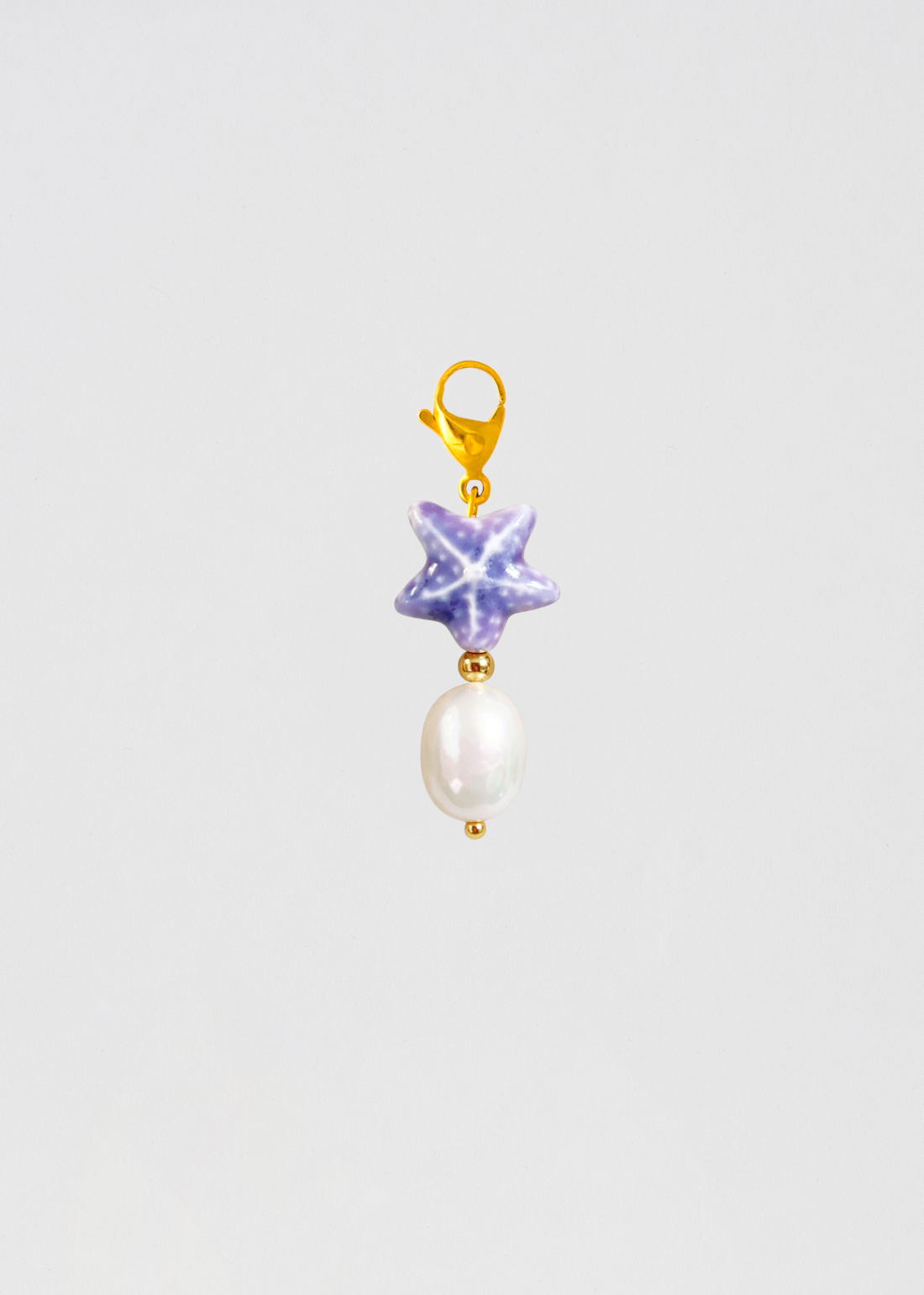 Charm Barra Perla Violeta Estrella