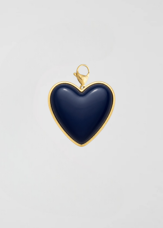 Charm Corazón Azul Profundo