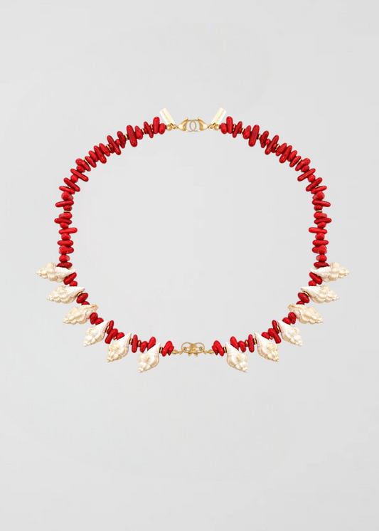 Collar Ibiza Coral Rojo