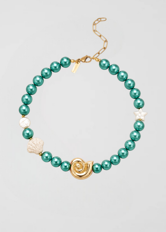 Collar Verde Perlado Cute