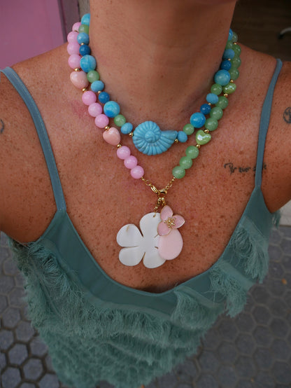 Collar Fresco En Azules