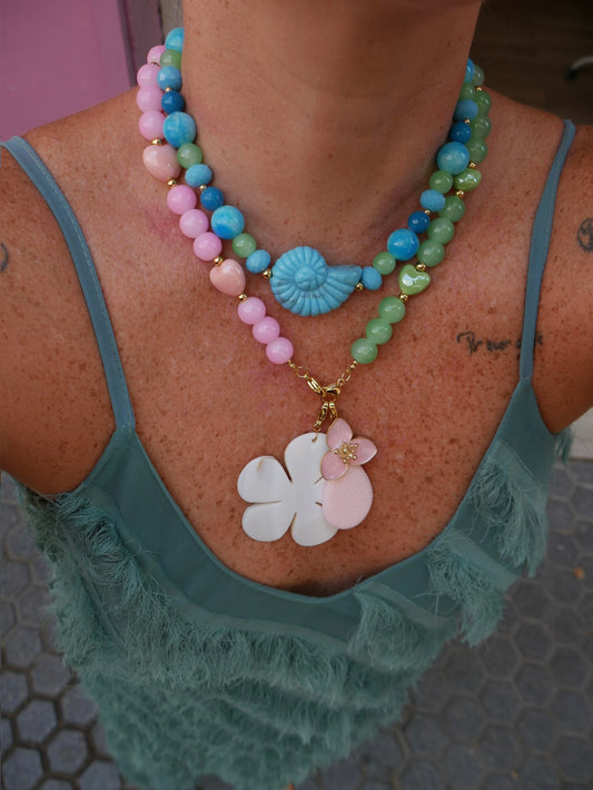 Collar Fresco En Azules