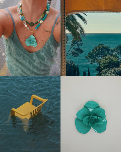 Charm Flor Bali Turquesa