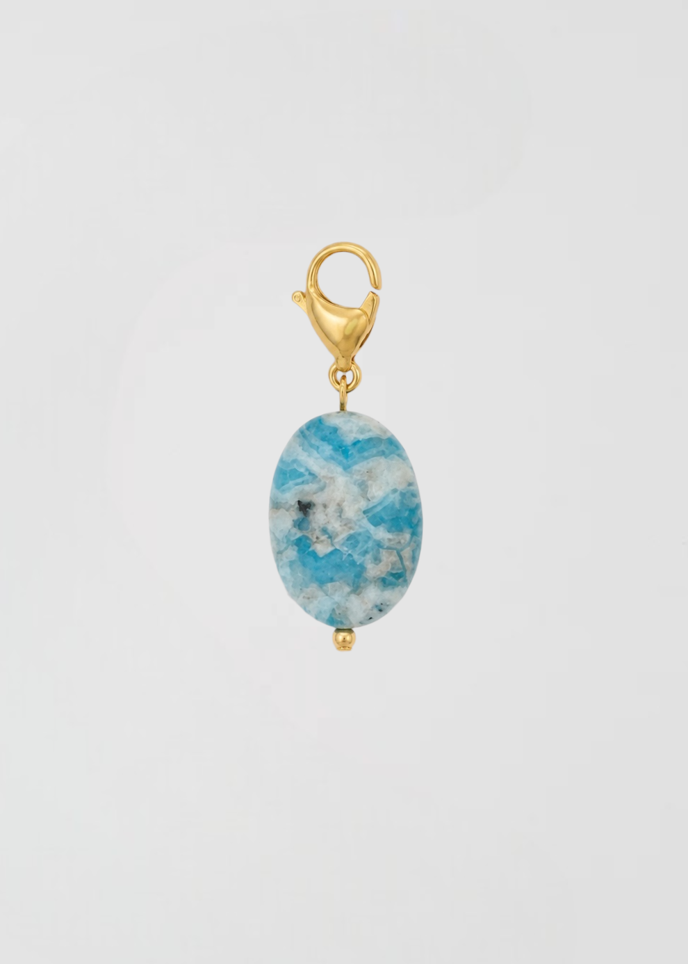 Charm Medallita De Piedra