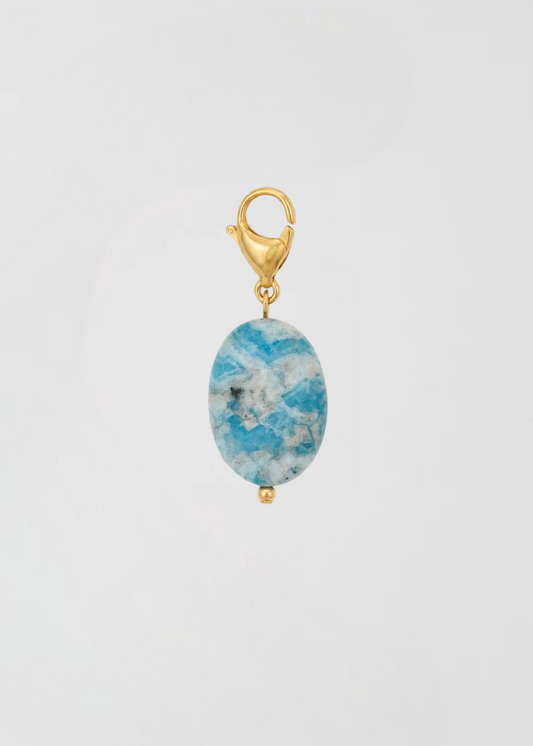 Charm Medallita De Piedra