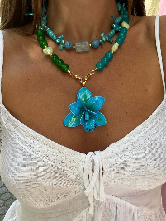 Charm Flor Tailandesa Azul