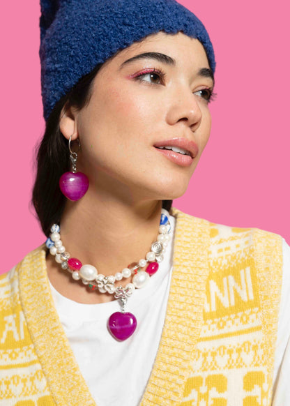 Charm Corazón Pink Lucky Amulet