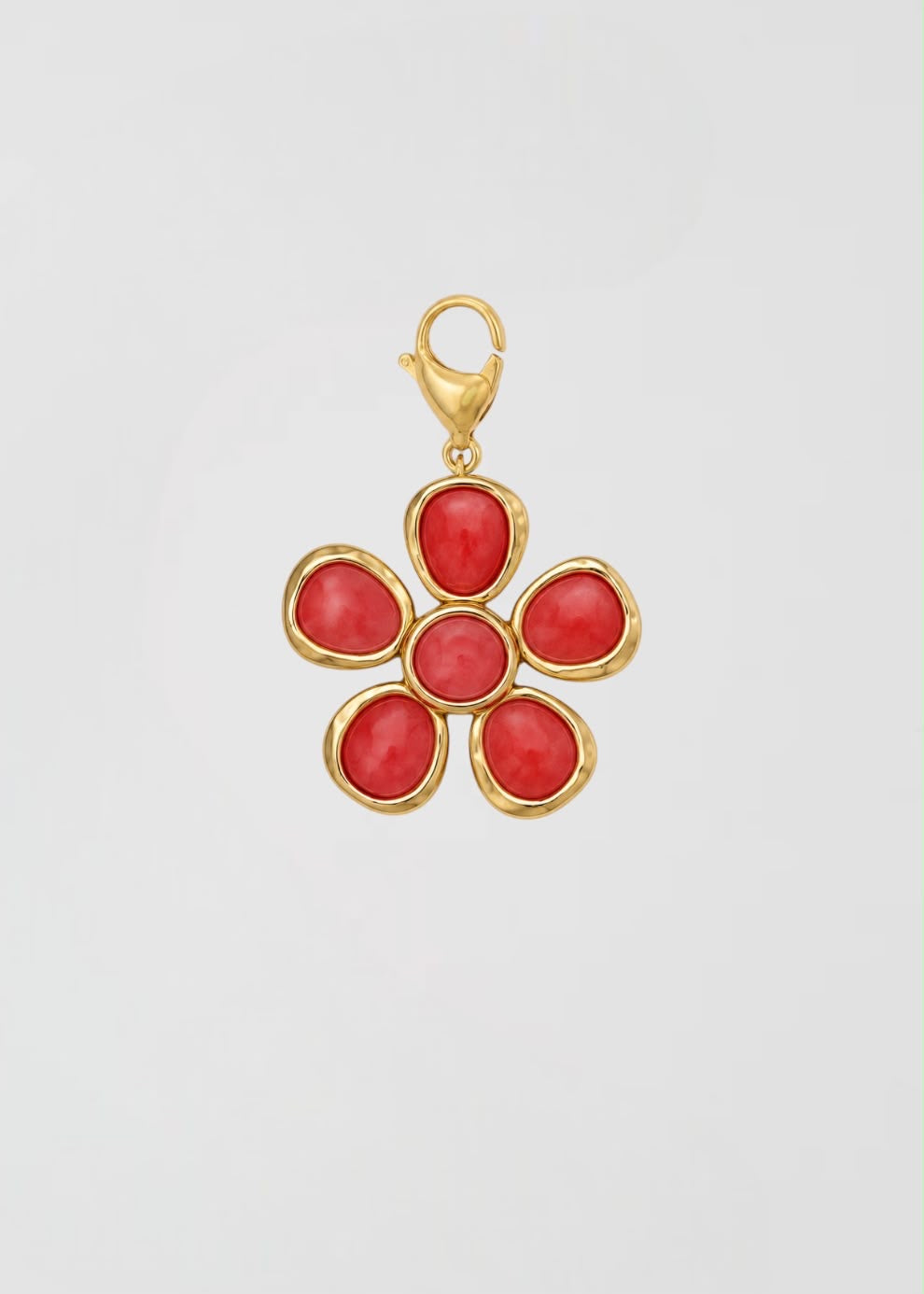 Charm Flor Roja Pequeña De Otoño