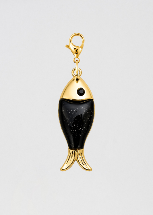 Charm Pez Negro Ideal Para Que Siempre Combine