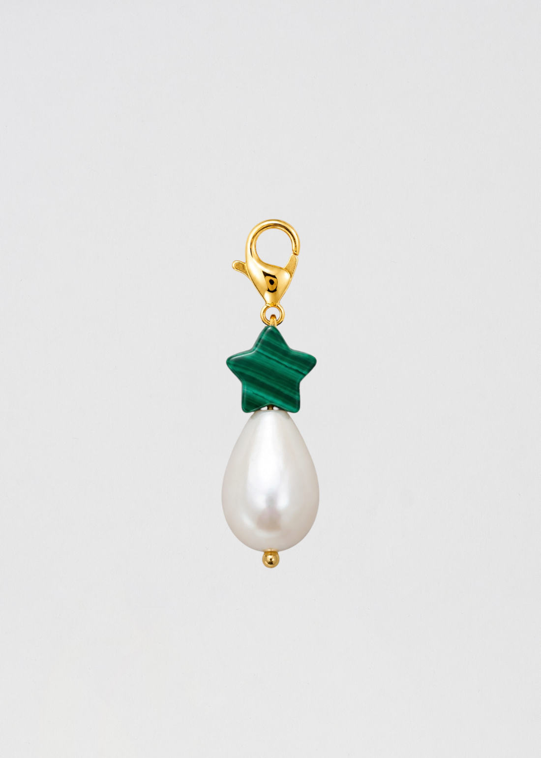 Preventa Charm Barra Perla Estrella Malaquita Perla