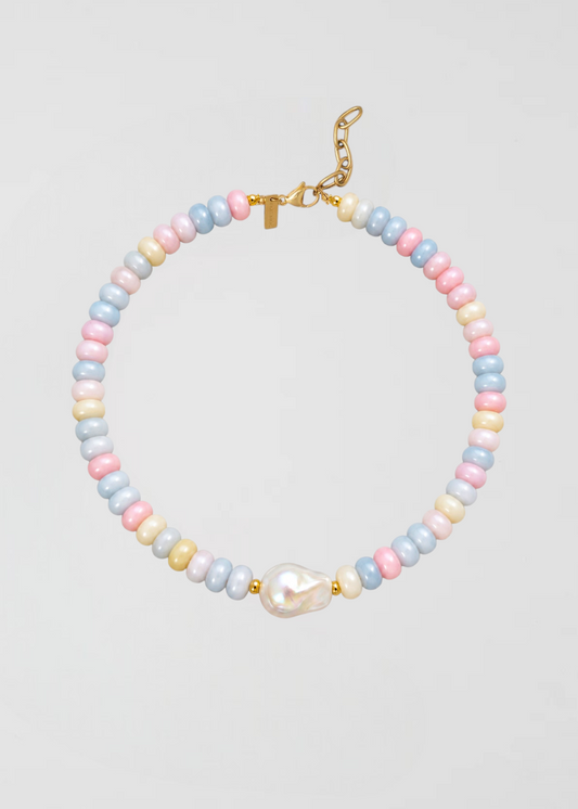 Preventa Collar Piedras Semipreciosas Rondelle Pasteles En Las Nubes