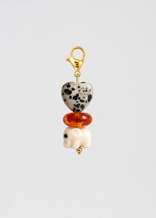 Charm Barra Perla Marrón Con Dalmatina