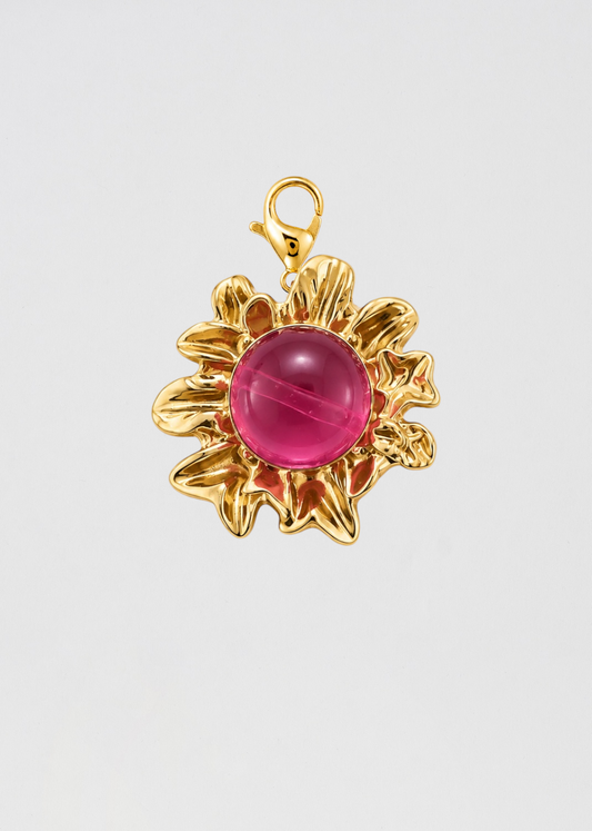 Charm Flor Rosa Preciosa