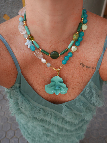 Charm Flor Bali Turquesa