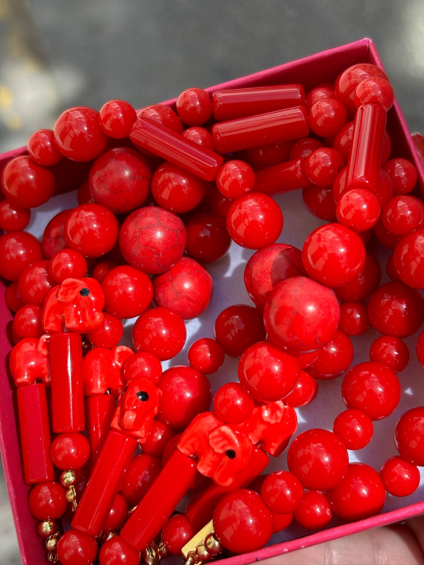 Mitad Cadena Rojo Pasión