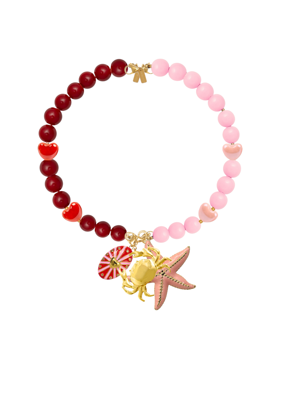 Mitad Cadena Ocean Love Red