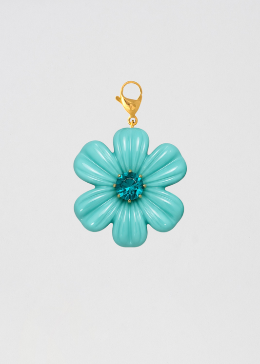 Charm Flor Turquesa Perfecta