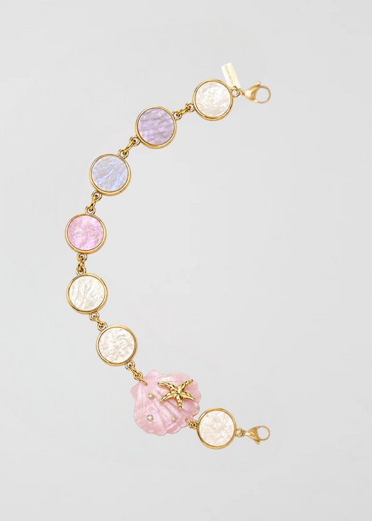 Mitad Cadena Shell Tonos Pastel