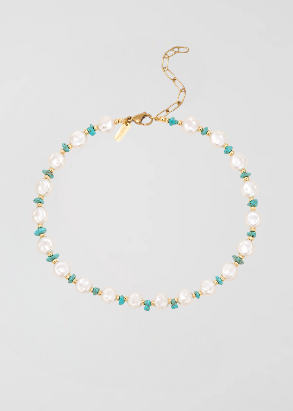 Collar Perlas Classic Turquesa
