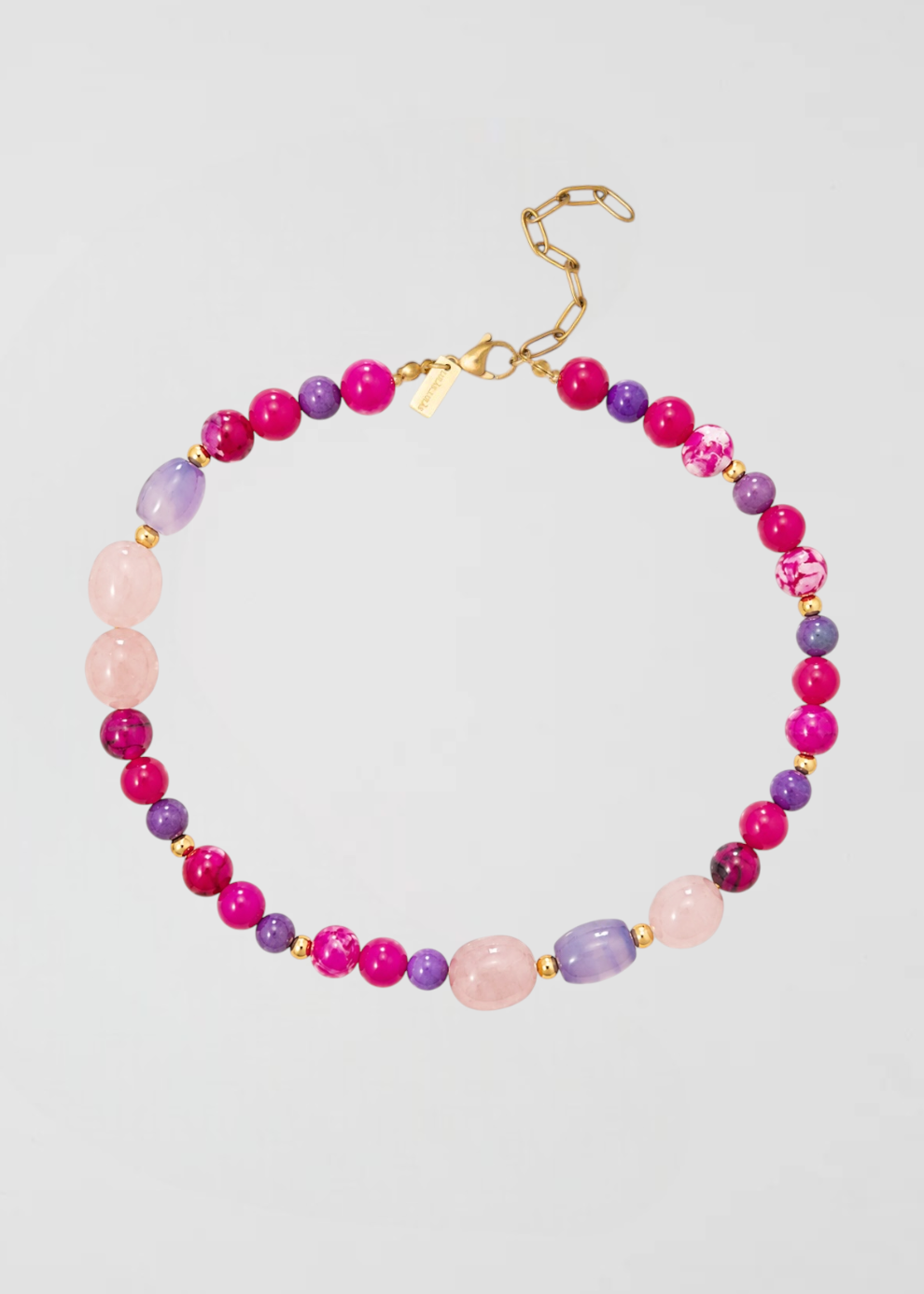 Collar Cuarzo Con Rosa