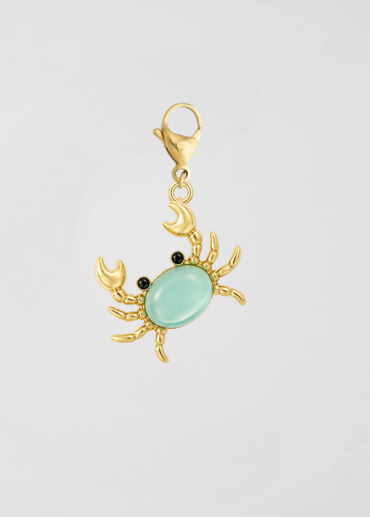 Charm Mini Cangrejo Verde Agua