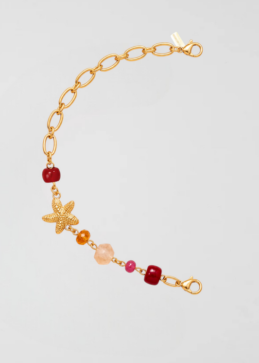 Mitad Cadena Gold Con Apliques Bonitos