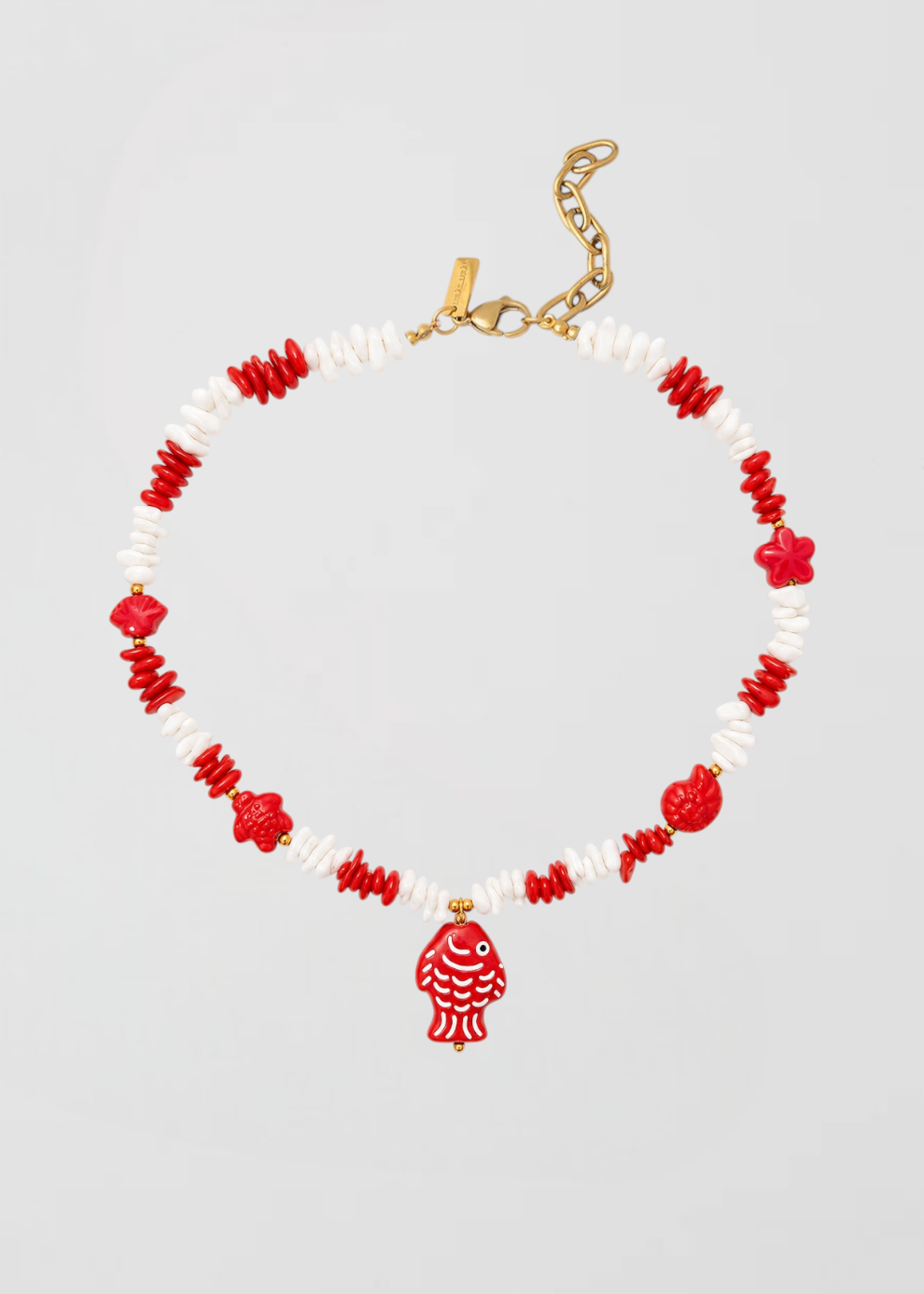 Collar Coral Verano Rojo