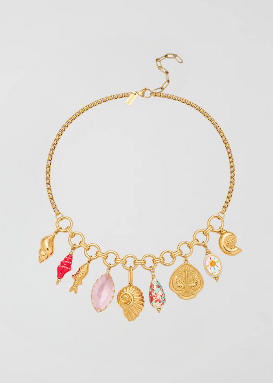 Cadena Dúo Con Amuletos
