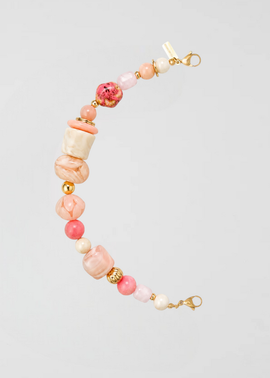 Mitad Cadena Joya Perfecta Rosa