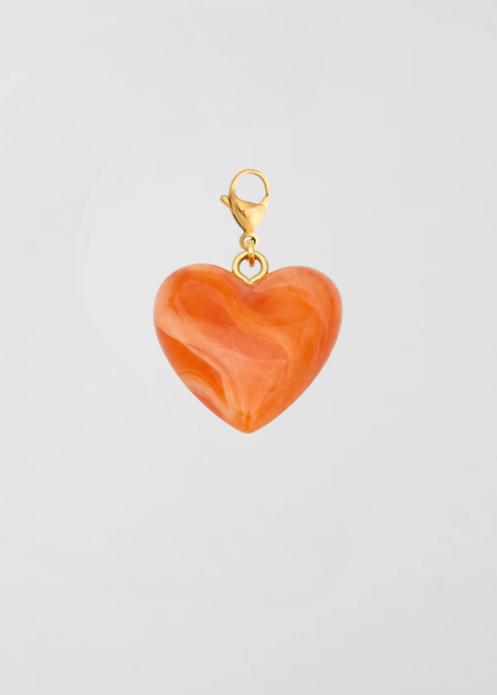 Charm Corazón Naranja Precioso