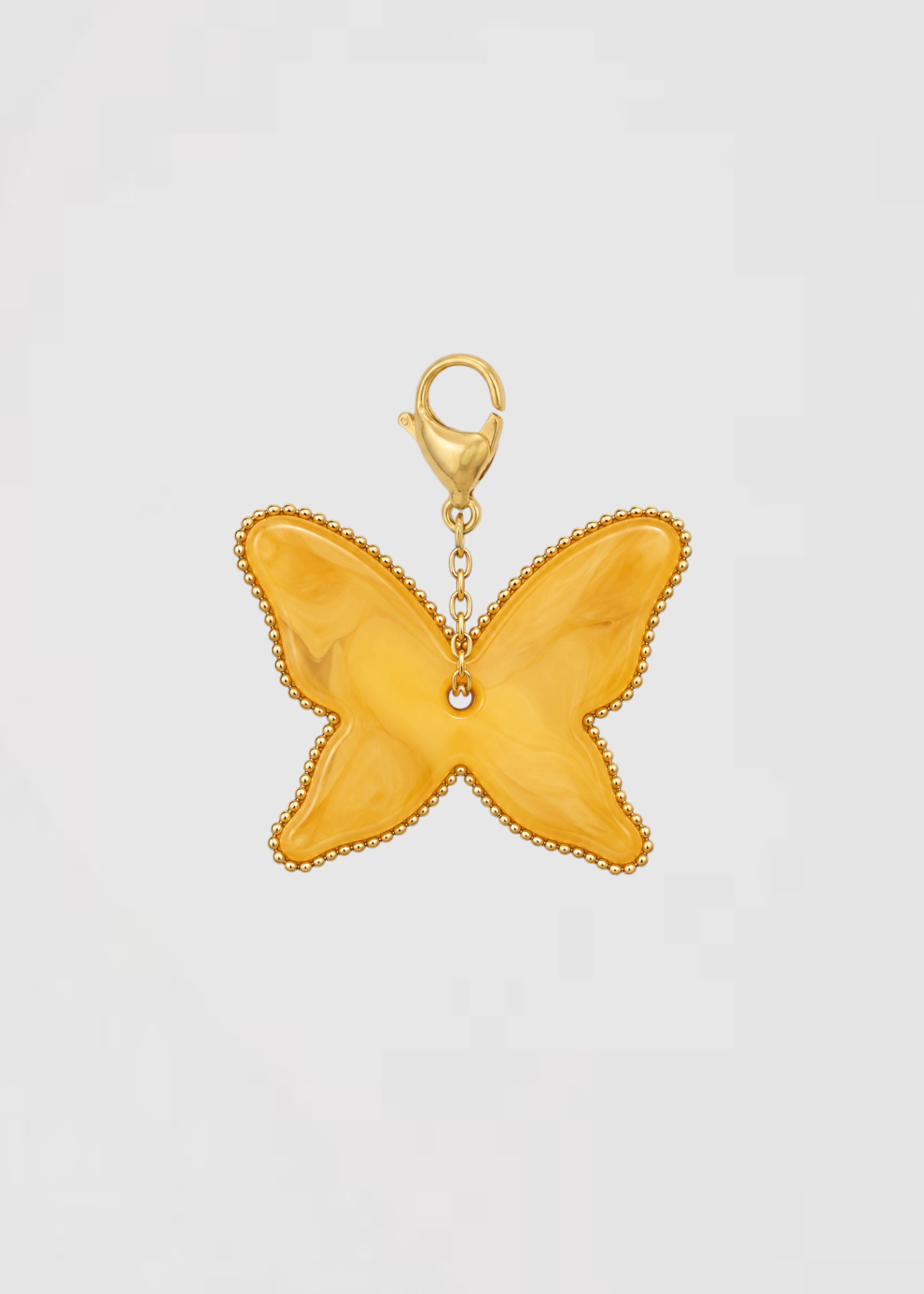 Charm Mariposa Amarillo Mostaza