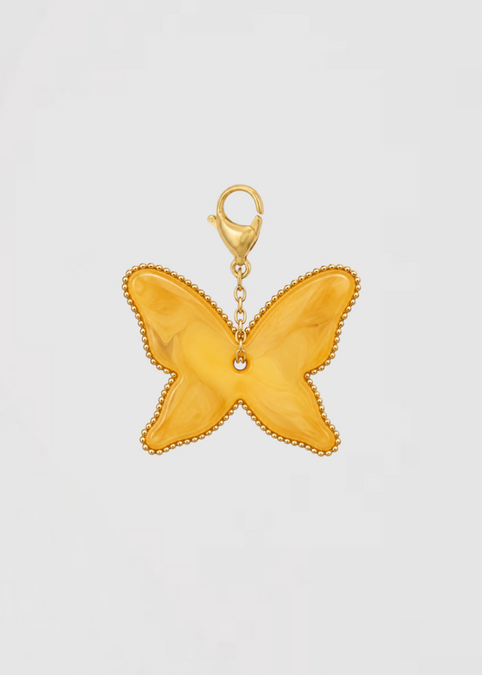 Charm Mariposa Amarillo Mostaza