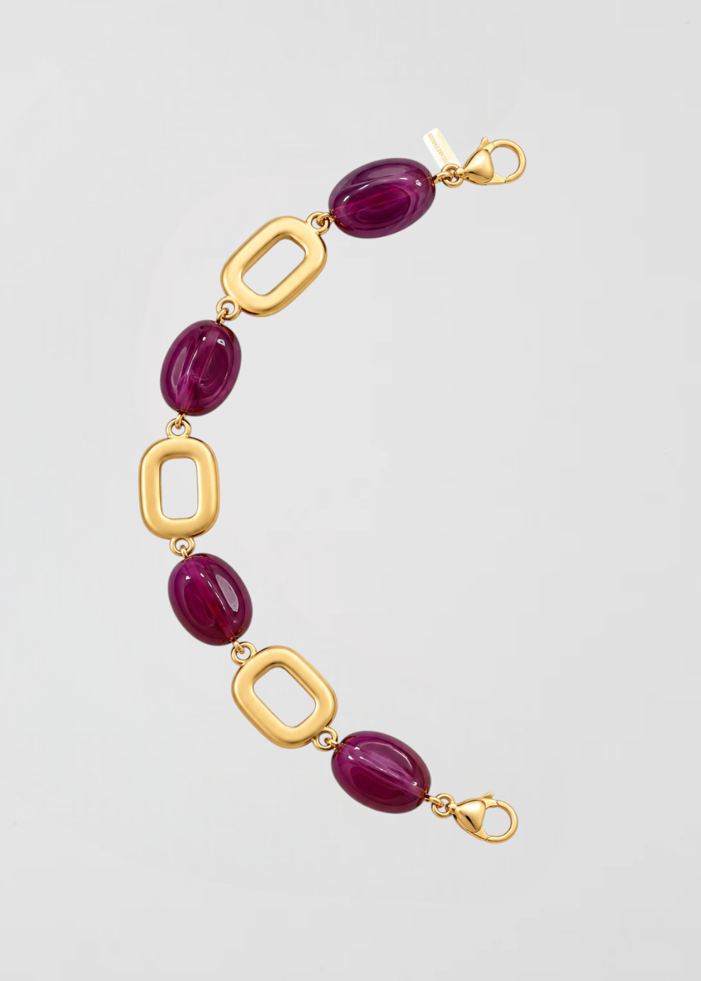 Mitad Cadena Apliques Violeta Profundo